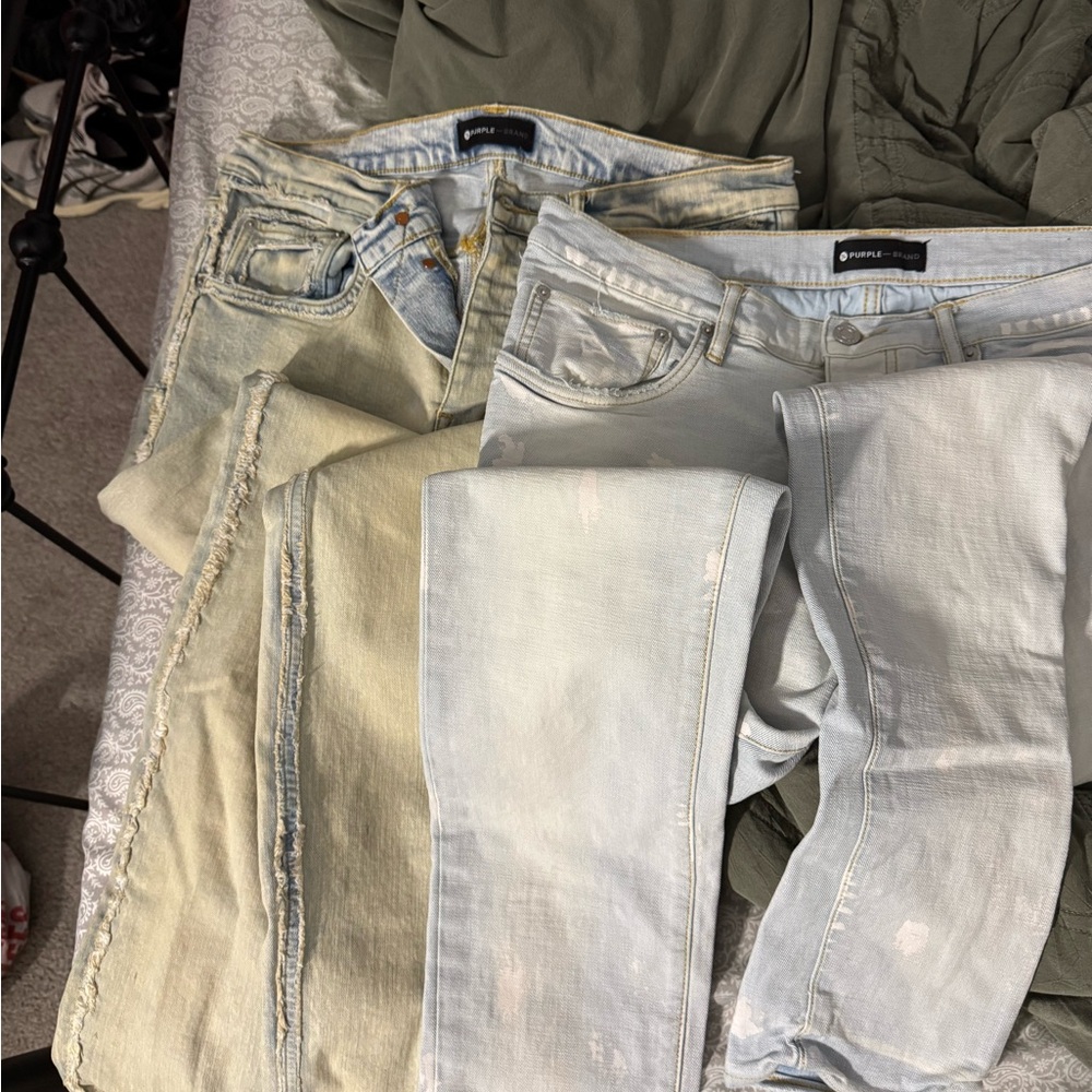 Men purple brand jeans